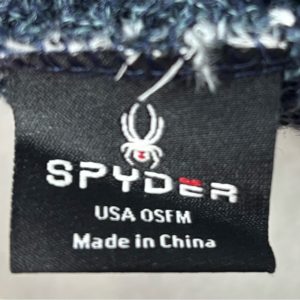 Spyder OS Ribbed Heather Knit Beanie with 'Prepare to Climb' Embroidery - Picture 5 of 7